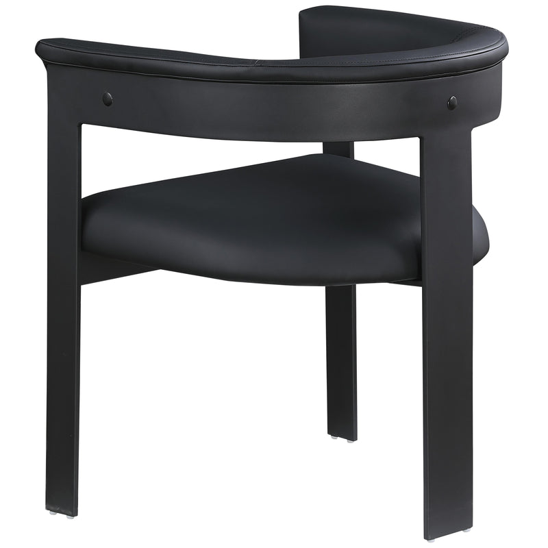 Meridian Romeo Black Vegan Leather Dining Chair IMAGE 7