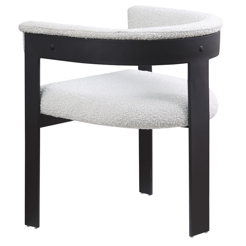 Meridian Romeo Cream Boucle Fabric Dining Chair IMAGE 7