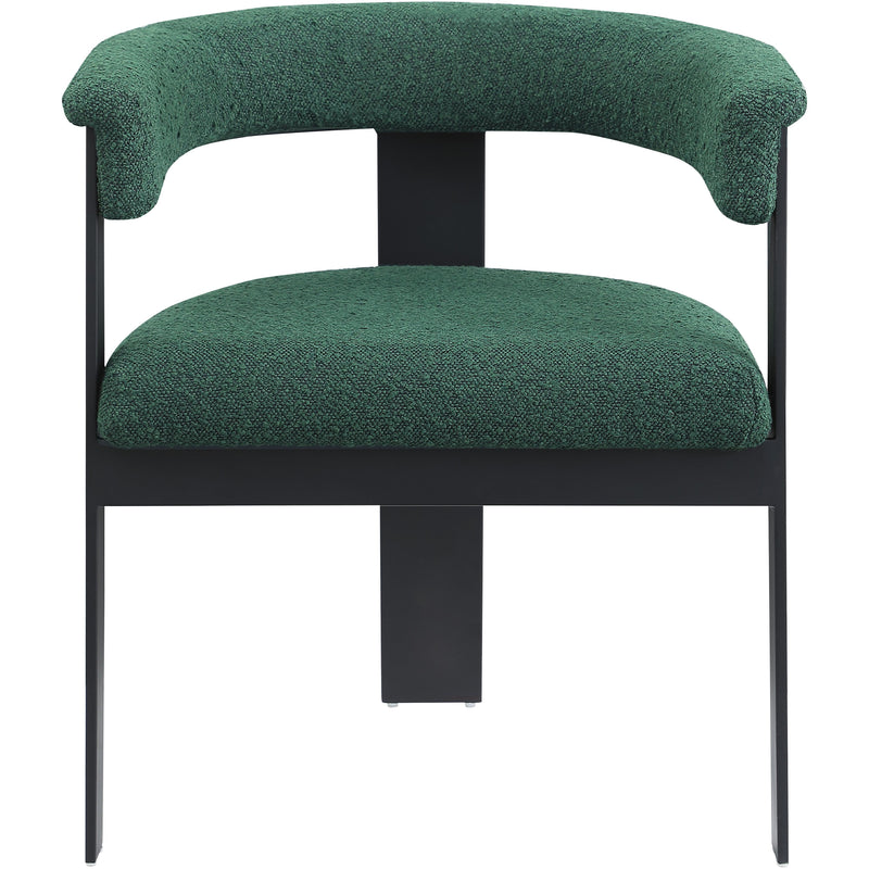 Meridian Romeo Green Boucle Fabric Dining Chair IMAGE 5