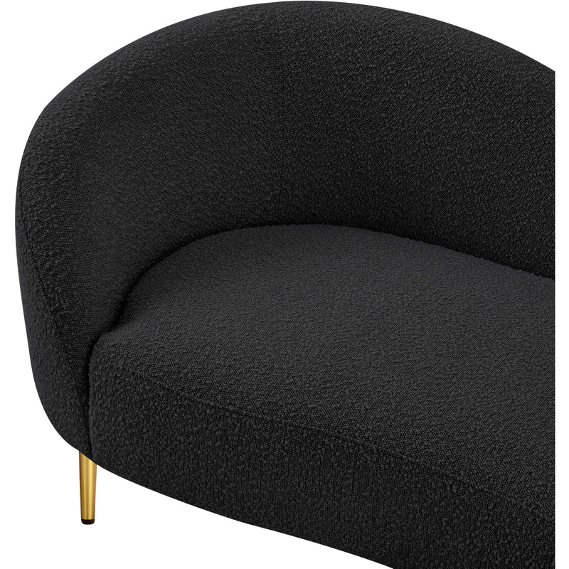 Diamond Modern Furniture Meridian Ritz Stationary Fabric Loveseat 477Black-L IMAGE 10