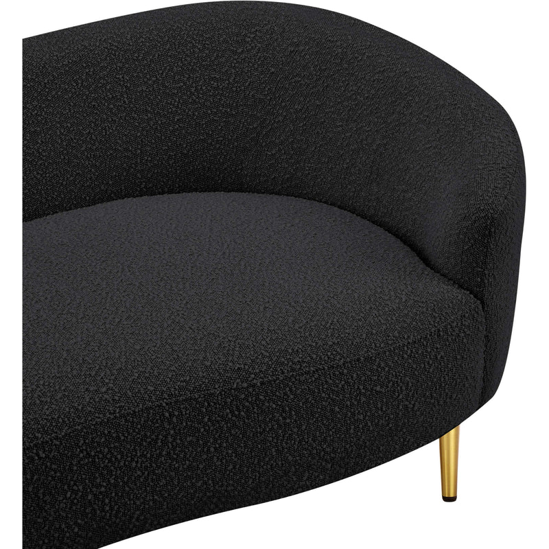 Diamond Modern Furniture Meridian Ritz Stationary Fabric Loveseat 477Black-L IMAGE 11