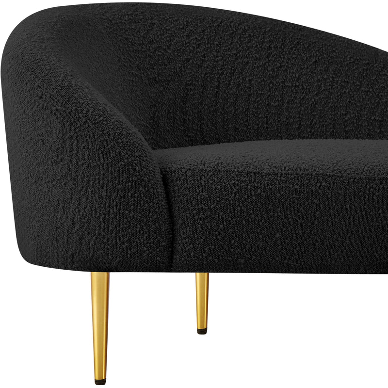 Diamond Modern Furniture Meridian Ritz Stationary Fabric Loveseat 477Black-L IMAGE 12