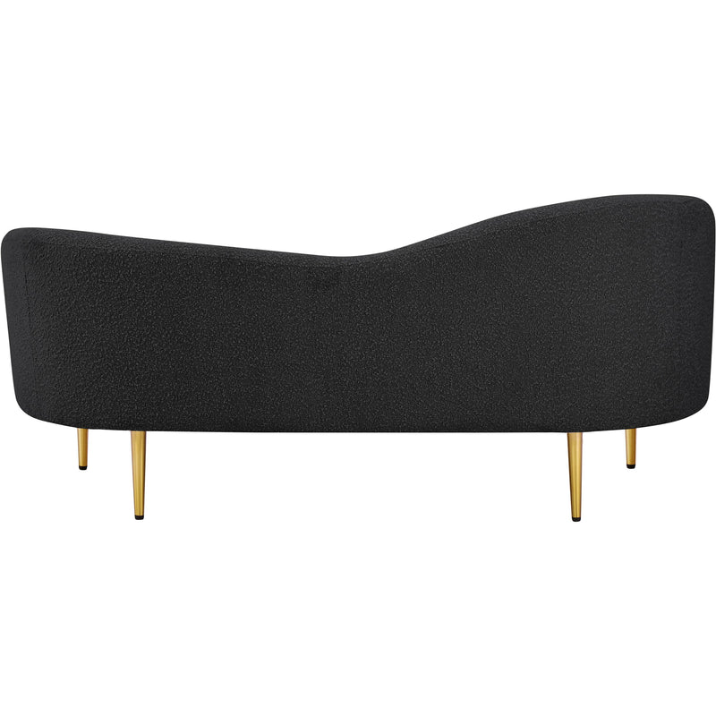 Diamond Modern Furniture Meridian Ritz Stationary Fabric Loveseat 477Black-L IMAGE 3