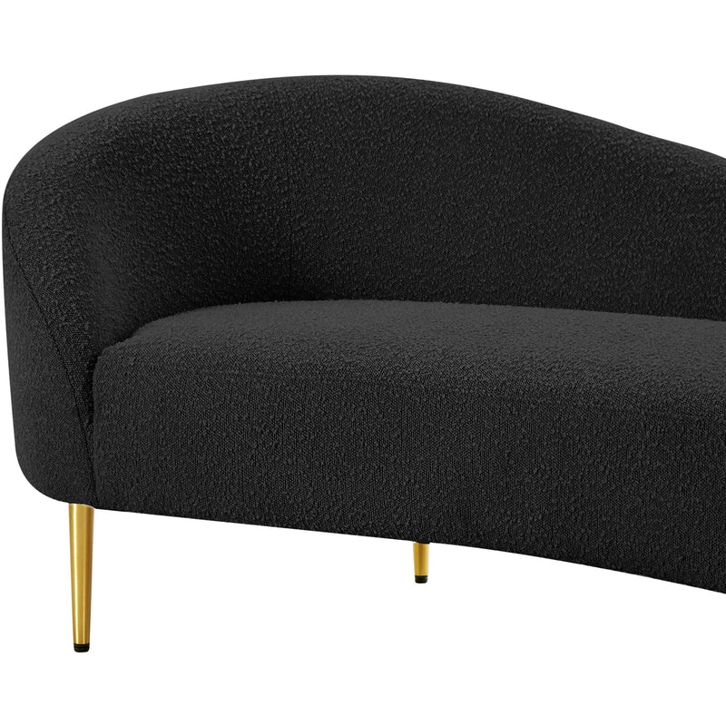 Diamond Modern Furniture Meridian Ritz Stationary Fabric Loveseat 477Black-L IMAGE 9