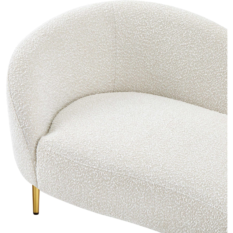 Diamond Modern Furniture Meridian Ritz Stationary Fabric Loveseat 477Cream-L IMAGE 10