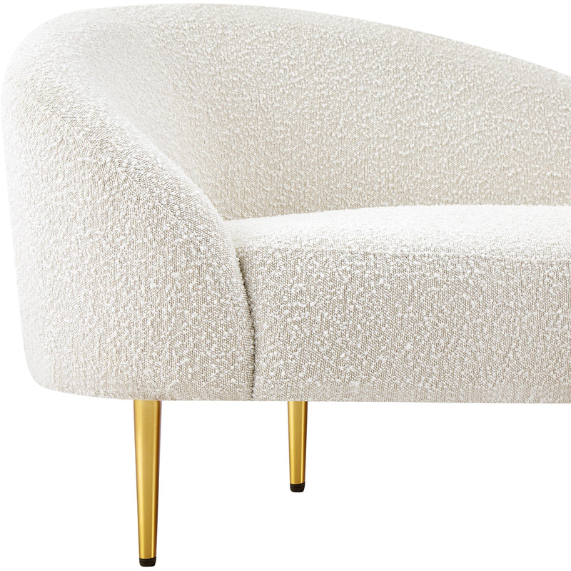 Diamond Modern Furniture Meridian Ritz Stationary Fabric Loveseat 477Cream-L IMAGE 12