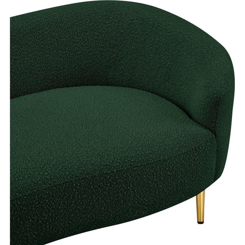 Diamond Modern Furniture Meridian Ritz Stationary Fabric Loveseat 477Green-L IMAGE 11