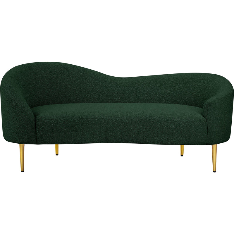 Diamond Modern Furniture Meridian Ritz Stationary Fabric Loveseat 477Green-L IMAGE 4