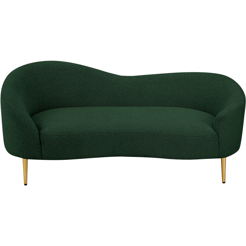 Diamond Modern Furniture Meridian Ritz Stationary Fabric Loveseat 477Green-L IMAGE 5