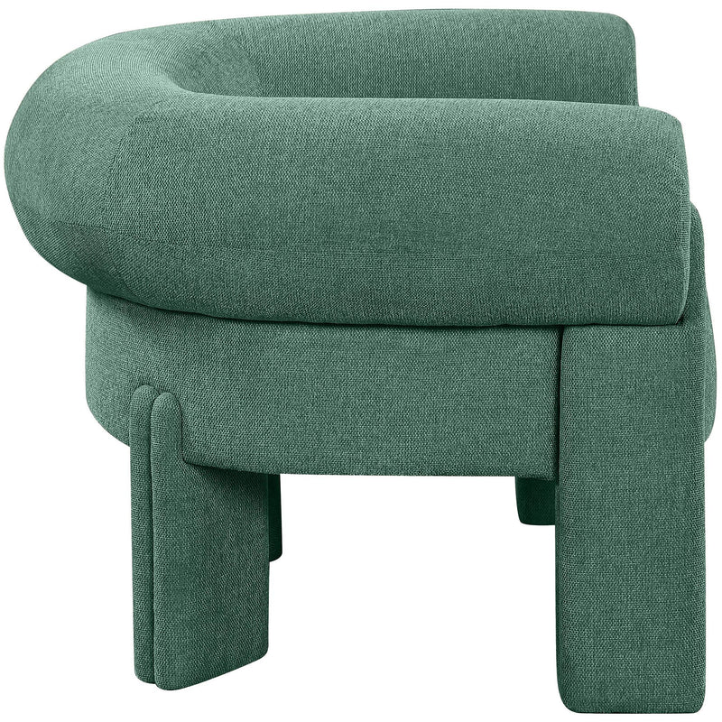Meridian Stefano Green Polyester Fabric Accent Chair IMAGE 5
