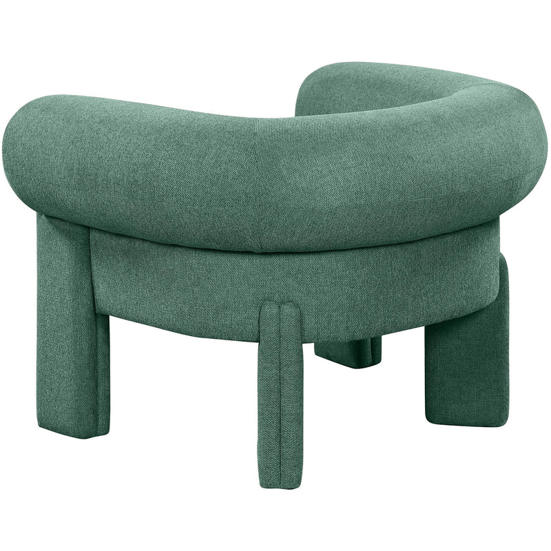 Meridian Stefano Green Polyester Fabric Accent Chair IMAGE 6