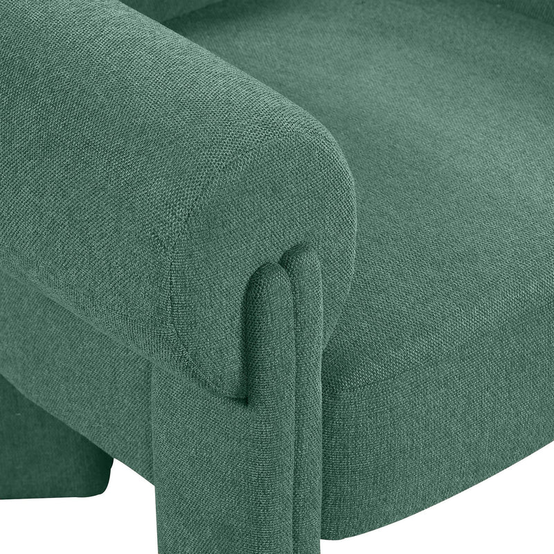 Meridian Stefano Green Polyester Fabric Accent Chair IMAGE 7