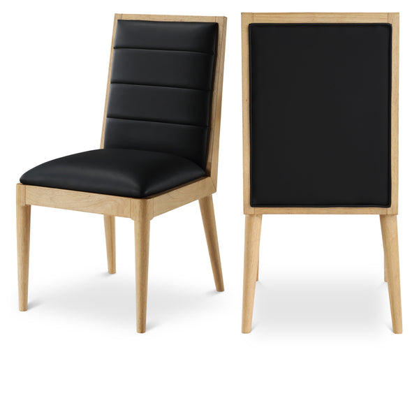 Meridian Bristol Black Vegan Leather Dining Chair IMAGE 1