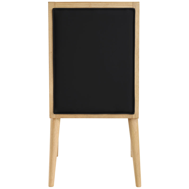 Meridian Bristol Black Vegan Leather Dining Chair IMAGE 2