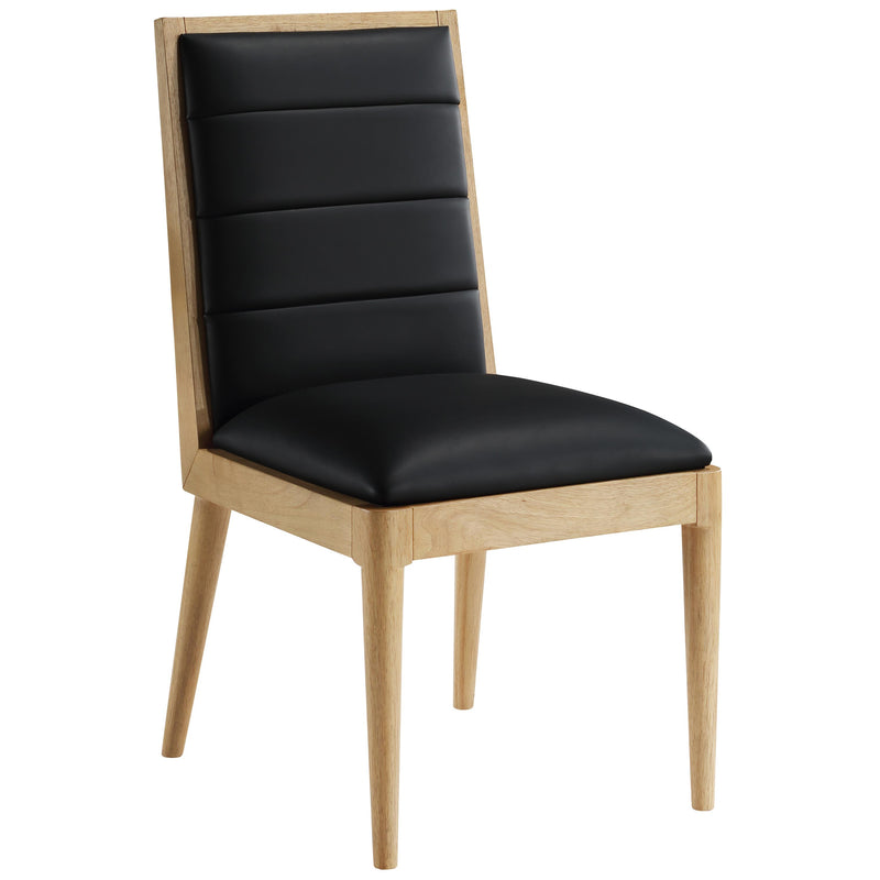 Meridian Bristol Black Vegan Leather Dining Chair IMAGE 3