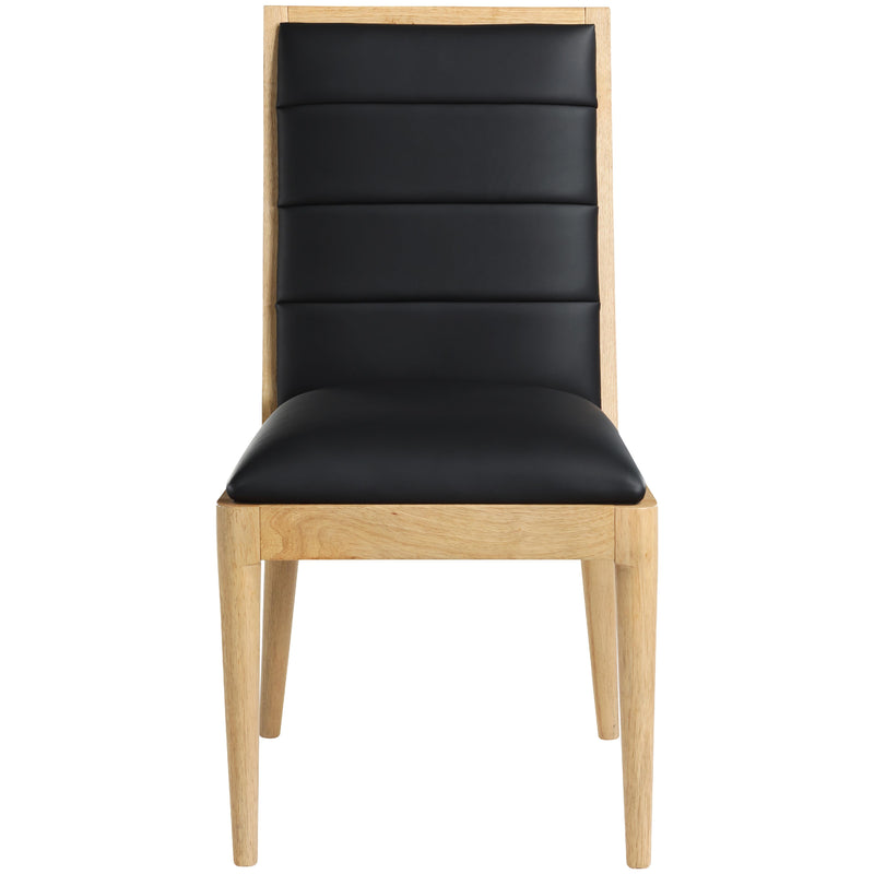 Meridian Bristol Black Vegan Leather Dining Chair IMAGE 4