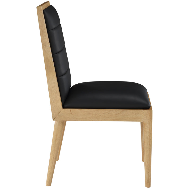 Meridian Bristol Black Vegan Leather Dining Chair IMAGE 5