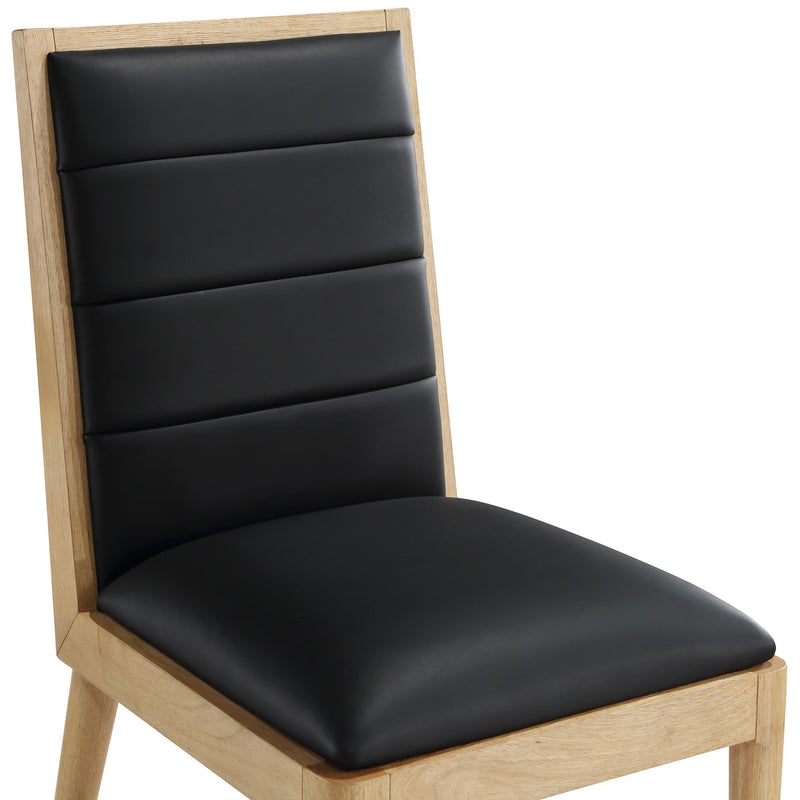 Meridian Bristol Black Vegan Leather Dining Chair IMAGE 6