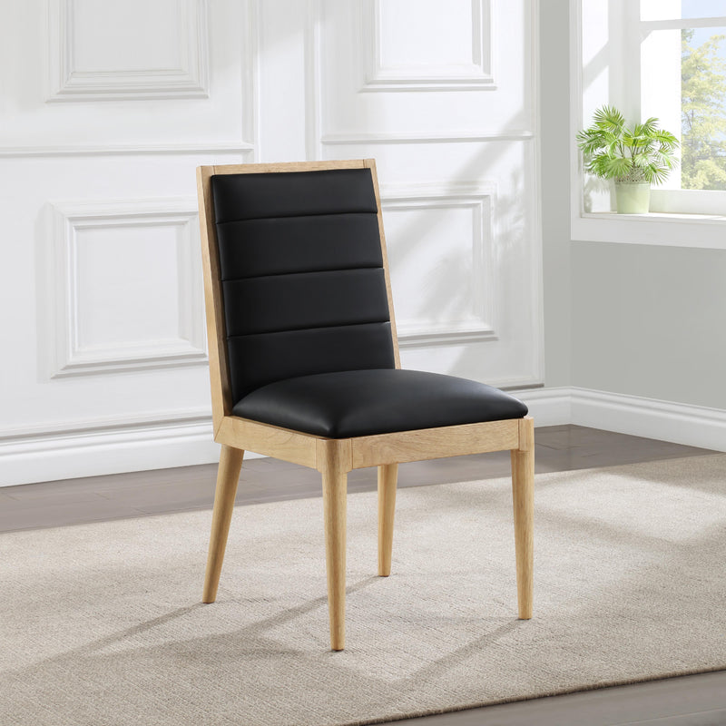 Meridian Bristol Black Vegan Leather Dining Chair IMAGE 8