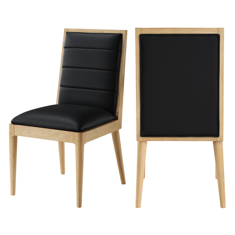 Meridian Bristol Black Vegan Leather Dining Chair IMAGE 9