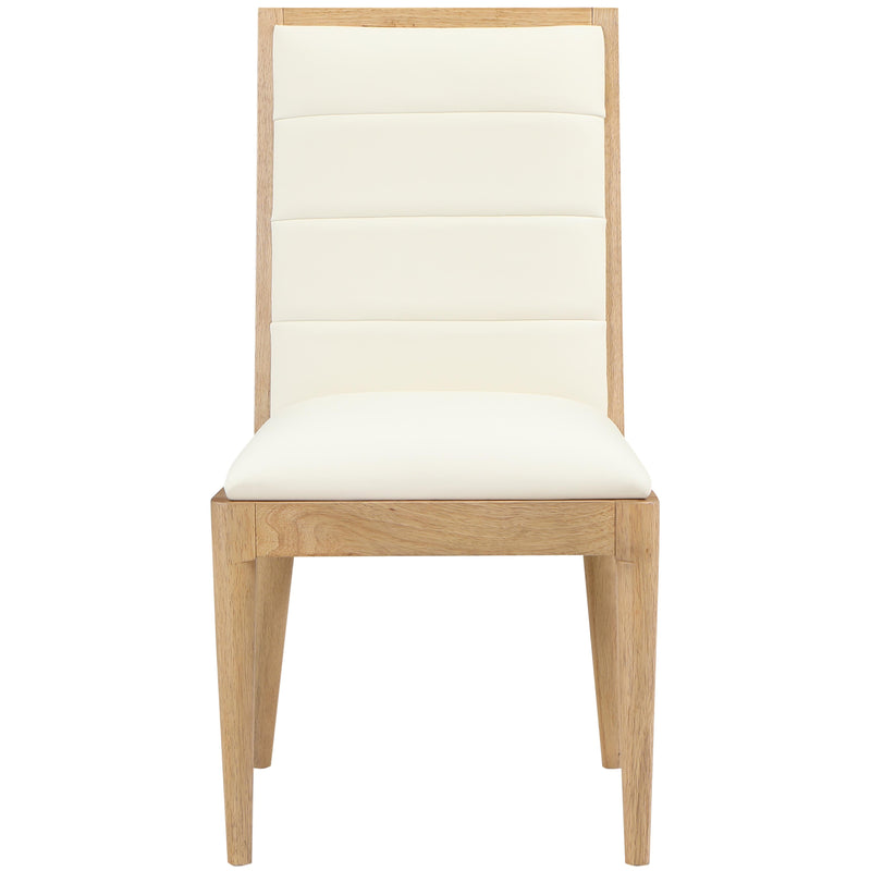 Meridian Bristol Cream Vegan Leather Dining Chair IMAGE 4