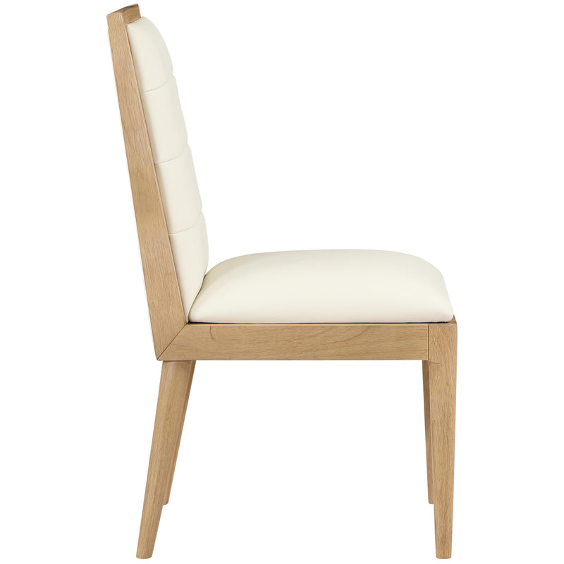 Meridian Bristol Cream Vegan Leather Dining Chair IMAGE 5