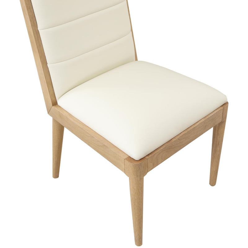 Meridian Bristol Cream Vegan Leather Dining Chair IMAGE 7