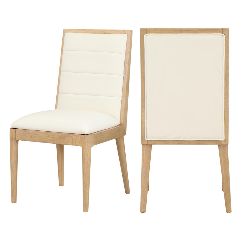 Meridian Bristol Cream Vegan Leather Dining Chair IMAGE 9