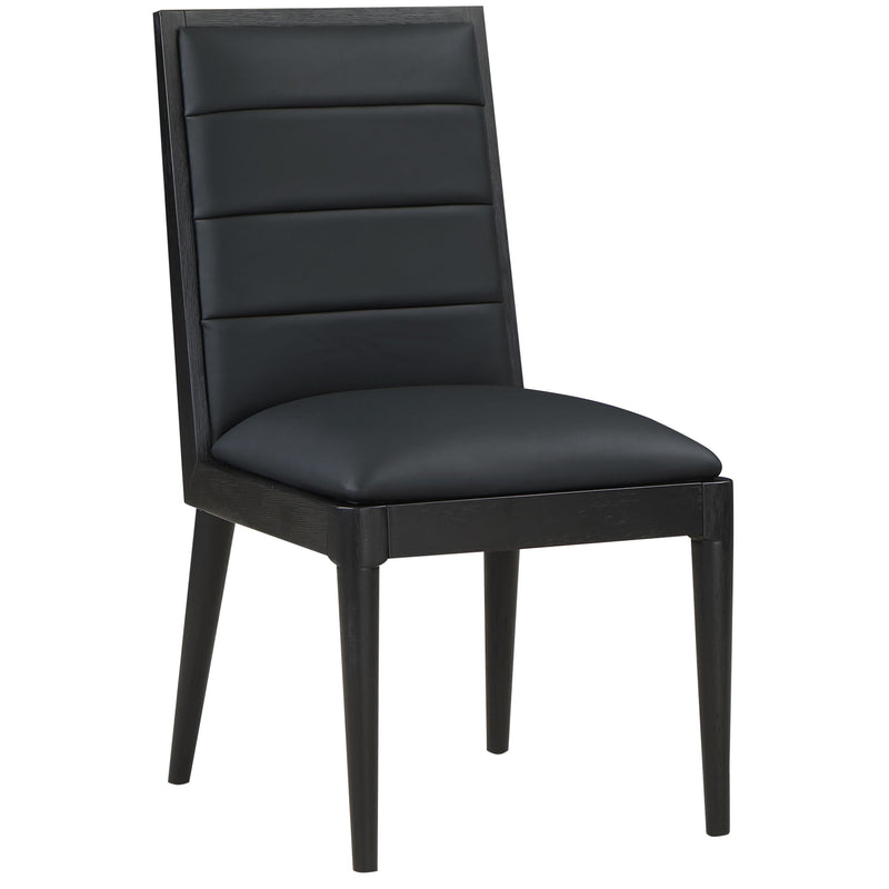 Meridian Bristol Black Vegan Leather Dining Chair IMAGE 3