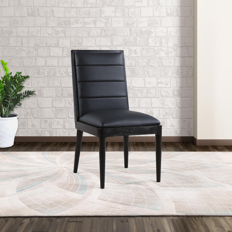 Meridian Bristol Black Vegan Leather Dining Chair IMAGE 8