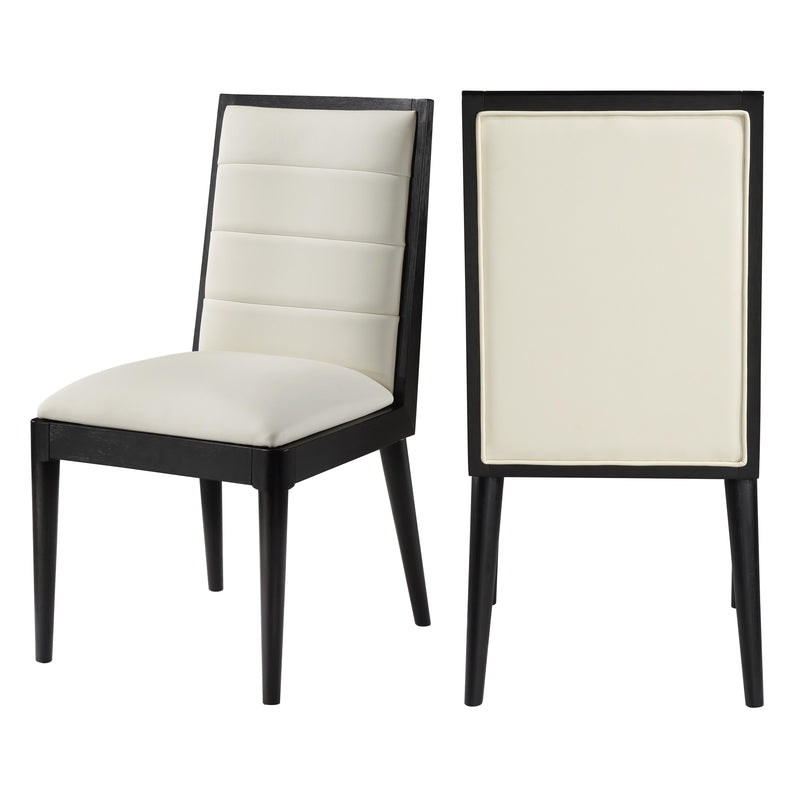 Meridian Bristol Cream Vegan Leather Dining Chair IMAGE 9