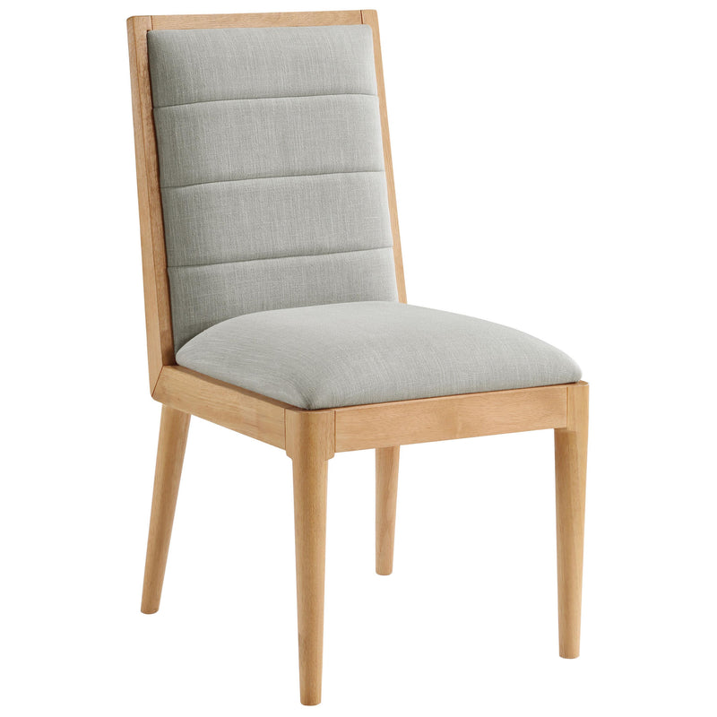 Meridian Bristol Grey Linen Textured Fabric Dining Chair IMAGE 3