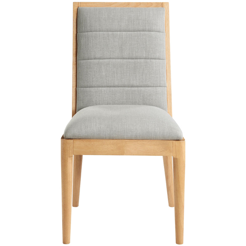 Meridian Bristol Grey Linen Textured Fabric Dining Chair IMAGE 4