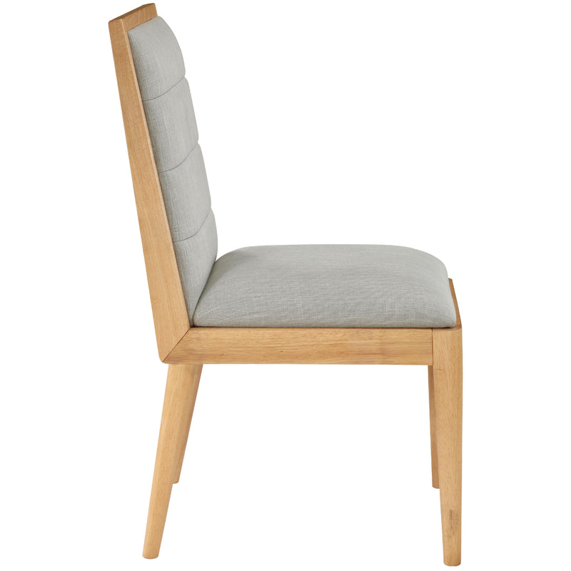 Meridian Bristol Grey Linen Textured Fabric Dining Chair IMAGE 5