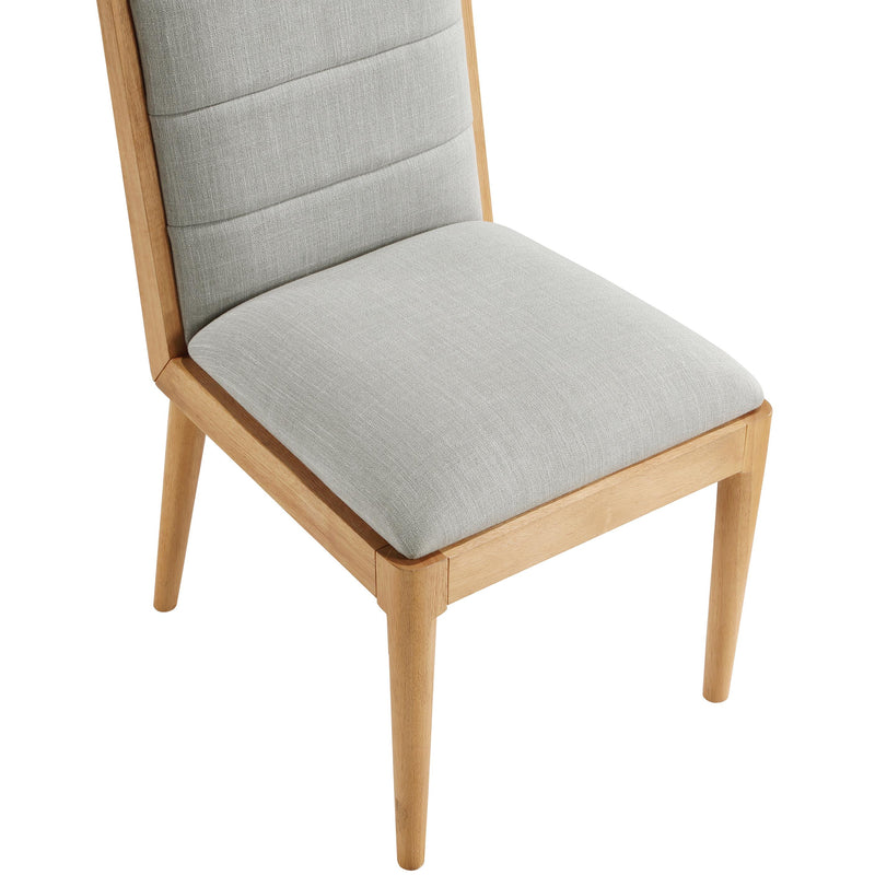 Meridian Bristol Grey Linen Textured Fabric Dining Chair IMAGE 7