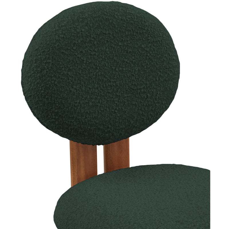 Meridian Napa Green Boucle Fabric Dining Chair IMAGE 6