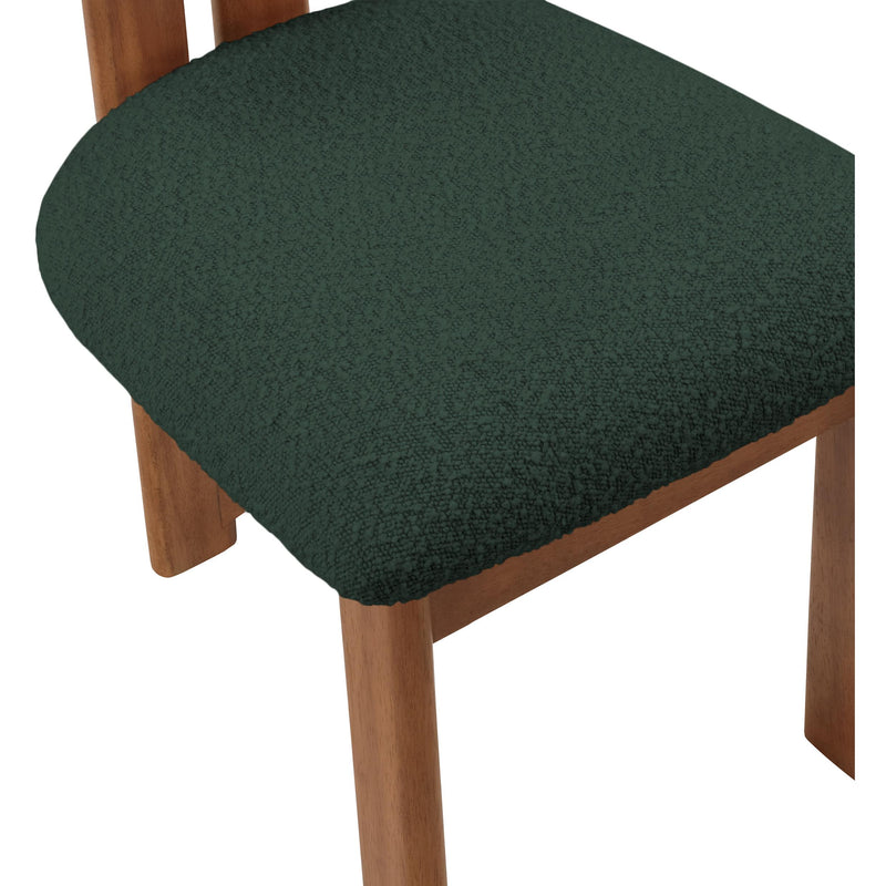 Meridian Napa Green Boucle Fabric Dining Chair IMAGE 7