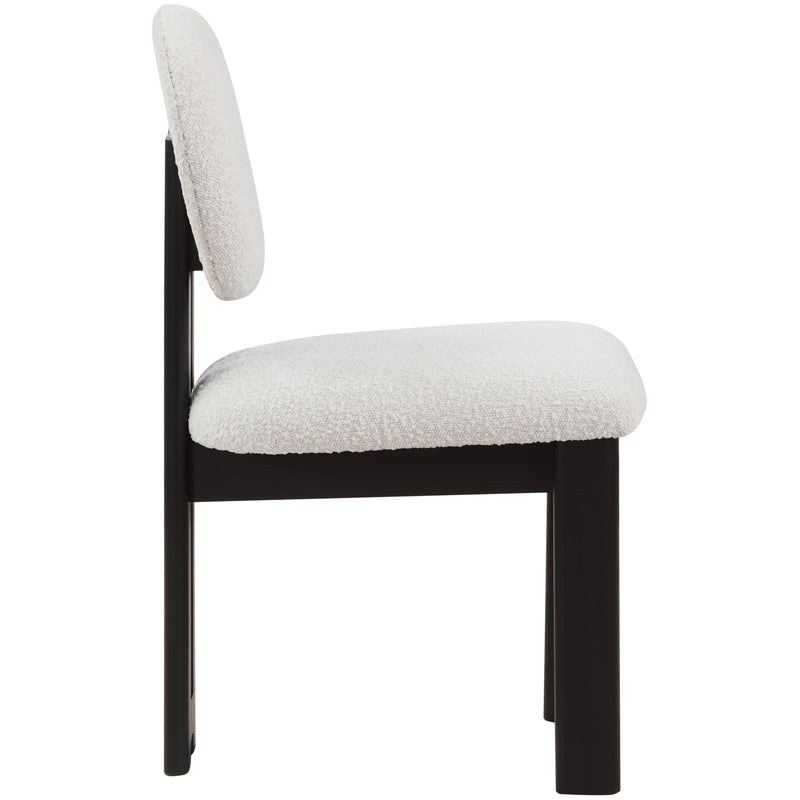 Meridian Napa Cream Boucle Fabric Dining Chair IMAGE 5