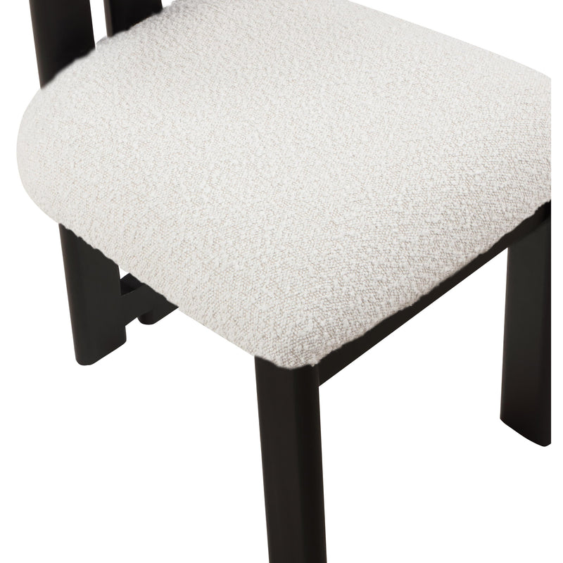 Meridian Napa Cream Boucle Fabric Dining Chair IMAGE 7