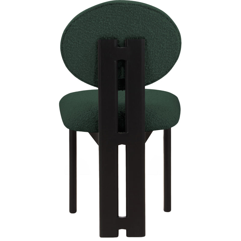 Meridian Napa Green Boucle Fabric Dining Chair IMAGE 2