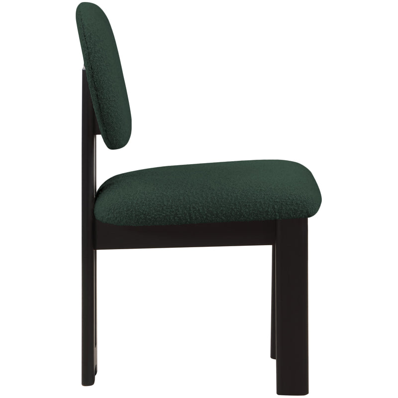 Meridian Napa Green Boucle Fabric Dining Chair IMAGE 5