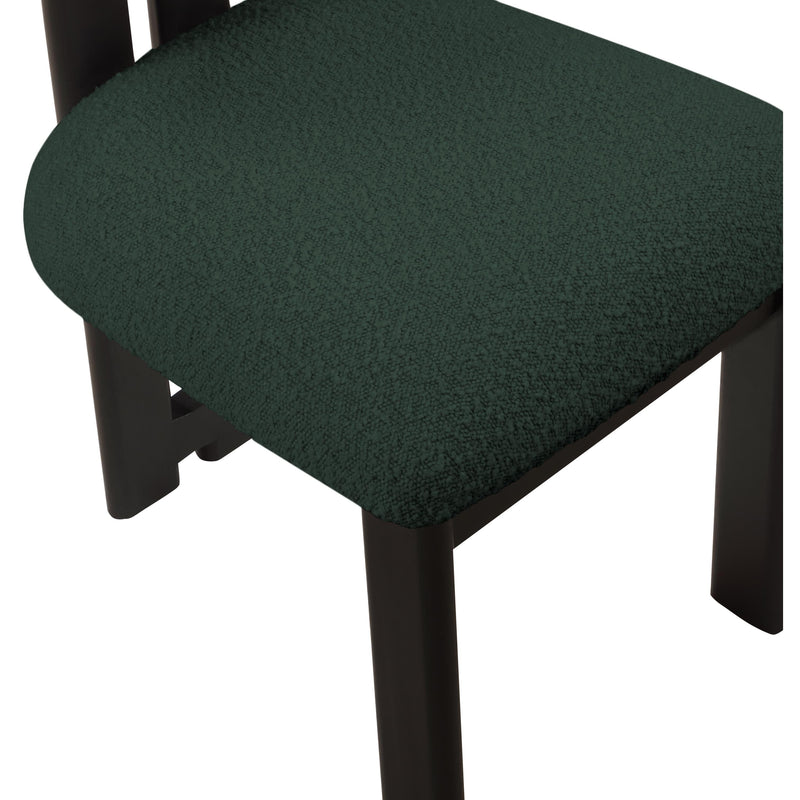 Meridian Napa Green Boucle Fabric Dining Chair IMAGE 7