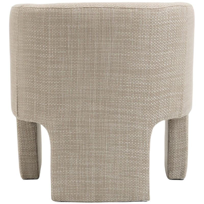 Meridian Sawyer Beige Weaved Polyester Fabric Accent Chair IMAGE 3