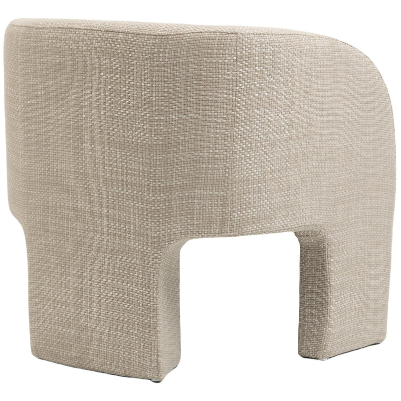 Meridian Sawyer Beige Weaved Polyester Fabric Accent Chair IMAGE 6