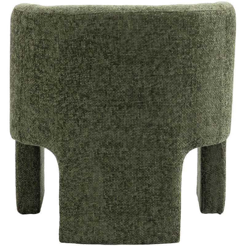 Meridian Sawyer Green Chenille Fabric Accent Chair IMAGE 3