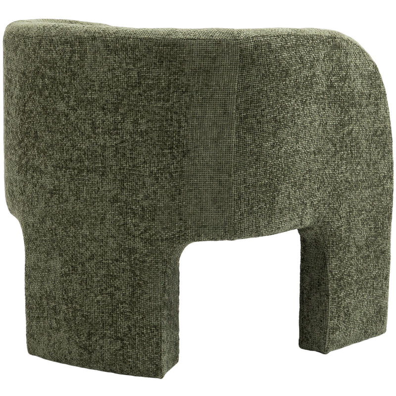 Meridian Sawyer Green Chenille Fabric Accent Chair IMAGE 5