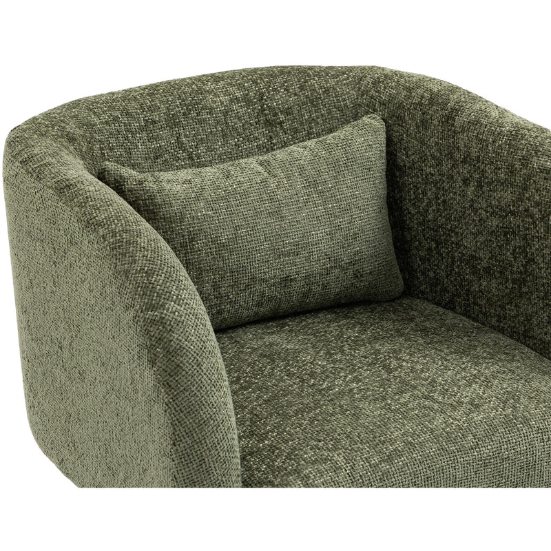 Meridian Sawyer Green Chenille Fabric Accent Chair IMAGE 7