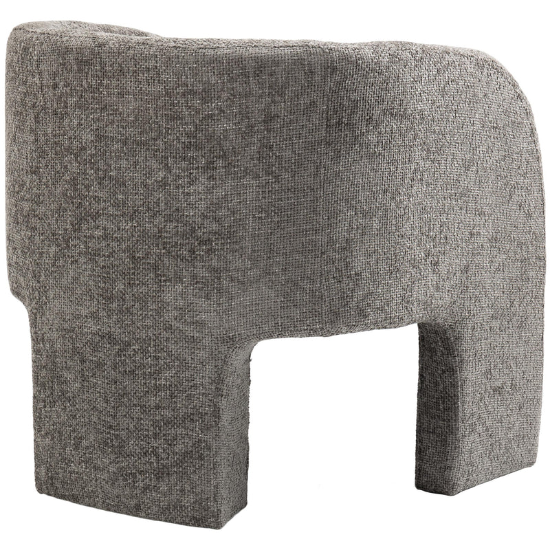 Meridian Sawyer Grey Chenille Fabric Accent Chair IMAGE 5