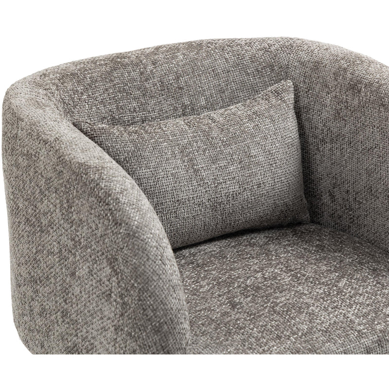 Meridian Sawyer Grey Chenille Fabric Accent Chair IMAGE 7