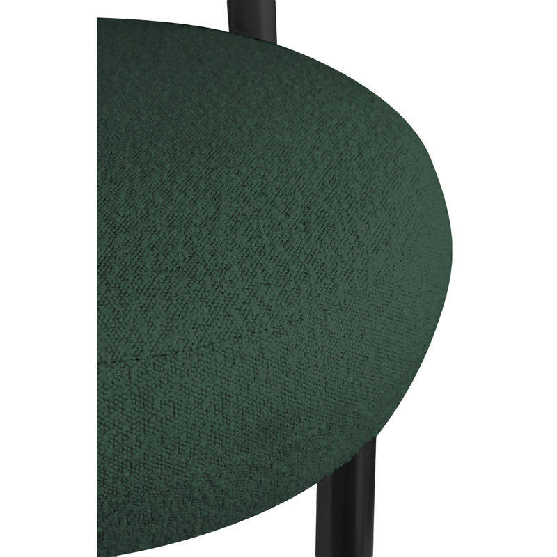 Meridian Bordeaux Green Boucle Fabric Accent Chair IMAGE 7